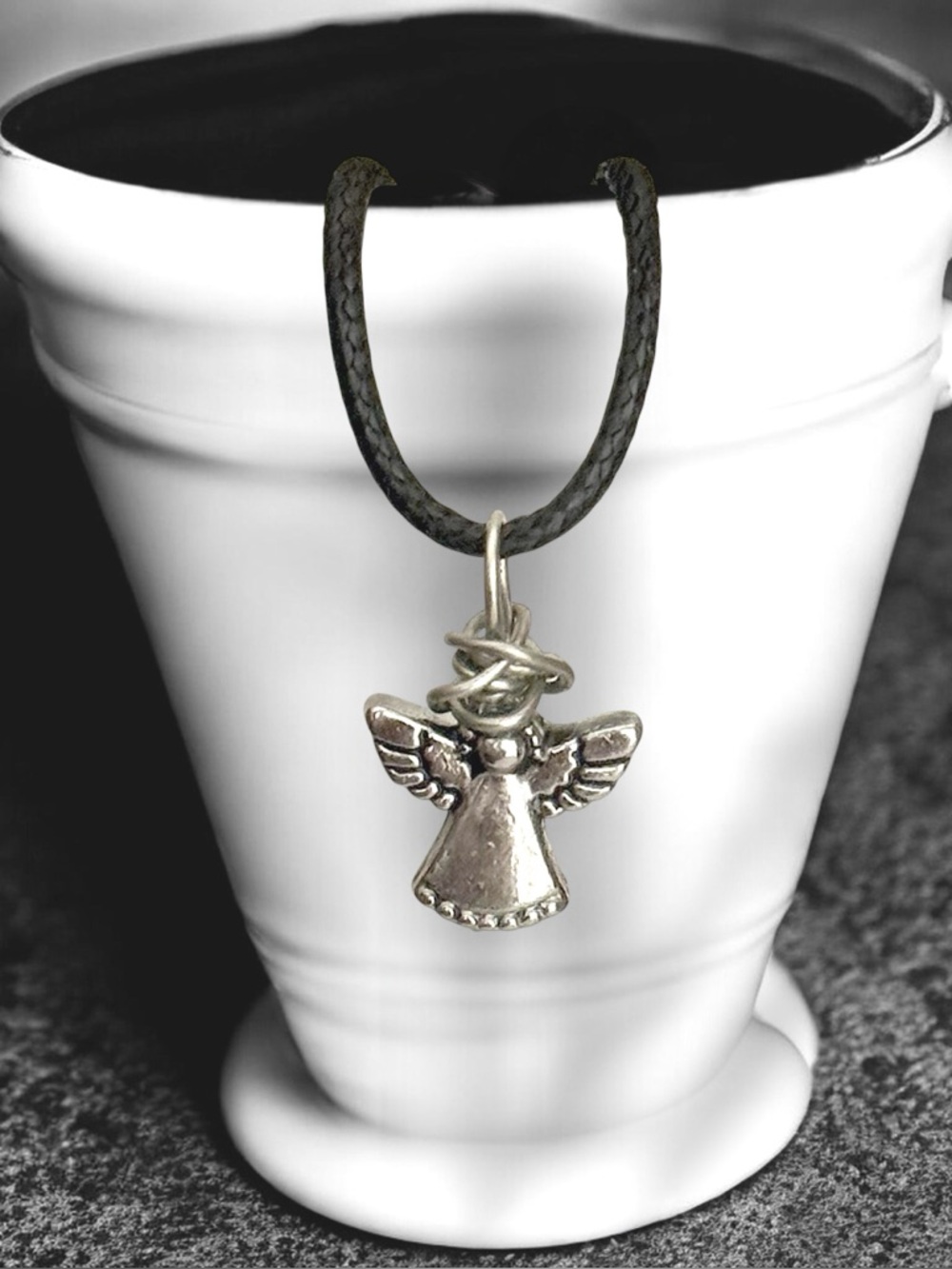 5 For $25💫Wrapped Silver Angel Pendant